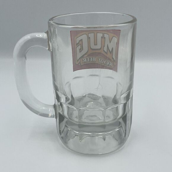 Vintage MUG Root Beer Mug Rare Advertising Glass "MUG" Root Beer FLAWED - Picture 6 of 10